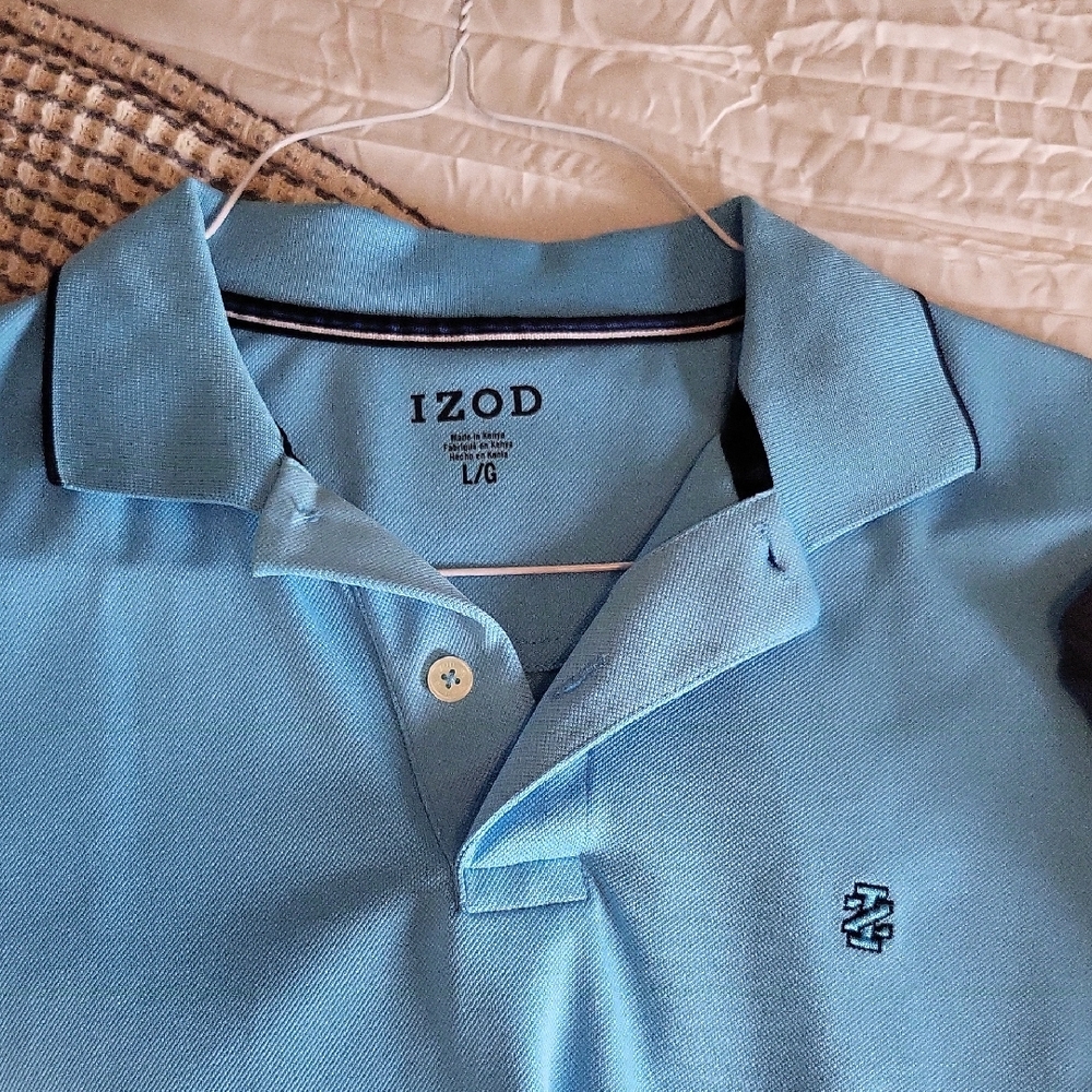 IZOD Men's Light Blue Polo Shirt